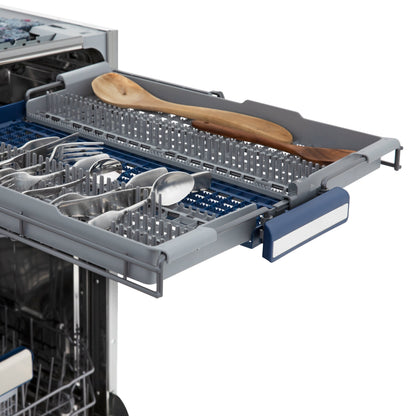 ZLINE 24 in. Top Control Tall Dishwasher is Custom Panel Ready with Champagne Bronze Handle,  - DWV-24-CB