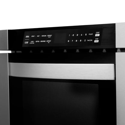 ZLINE 24 Inch 1.2 Cu. Ft. Microwave Drawer In Stainless Steel,  - MWD-1